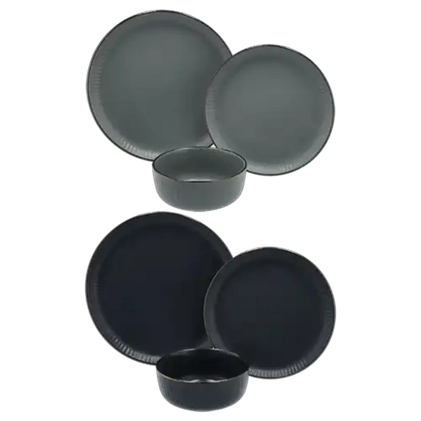 Image of Gold Rim Dinner Set 12 Piece (Colour May Vary)