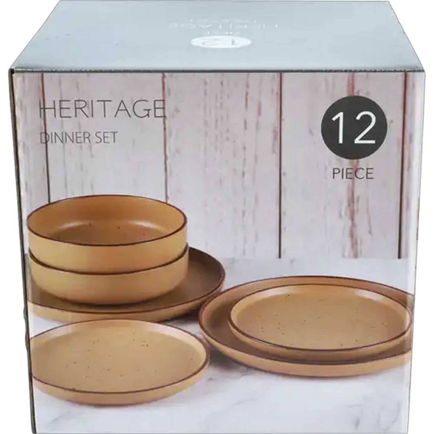 Image of Heritage Dinner Set 12-Piece (Colour May Vary)