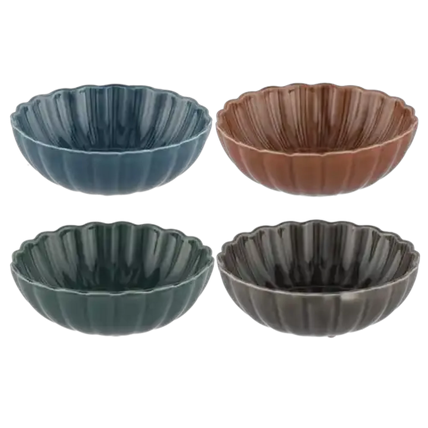 Image of Petals Bowl Set 14.8 x 5cm 4 Piece (Design May Vary)