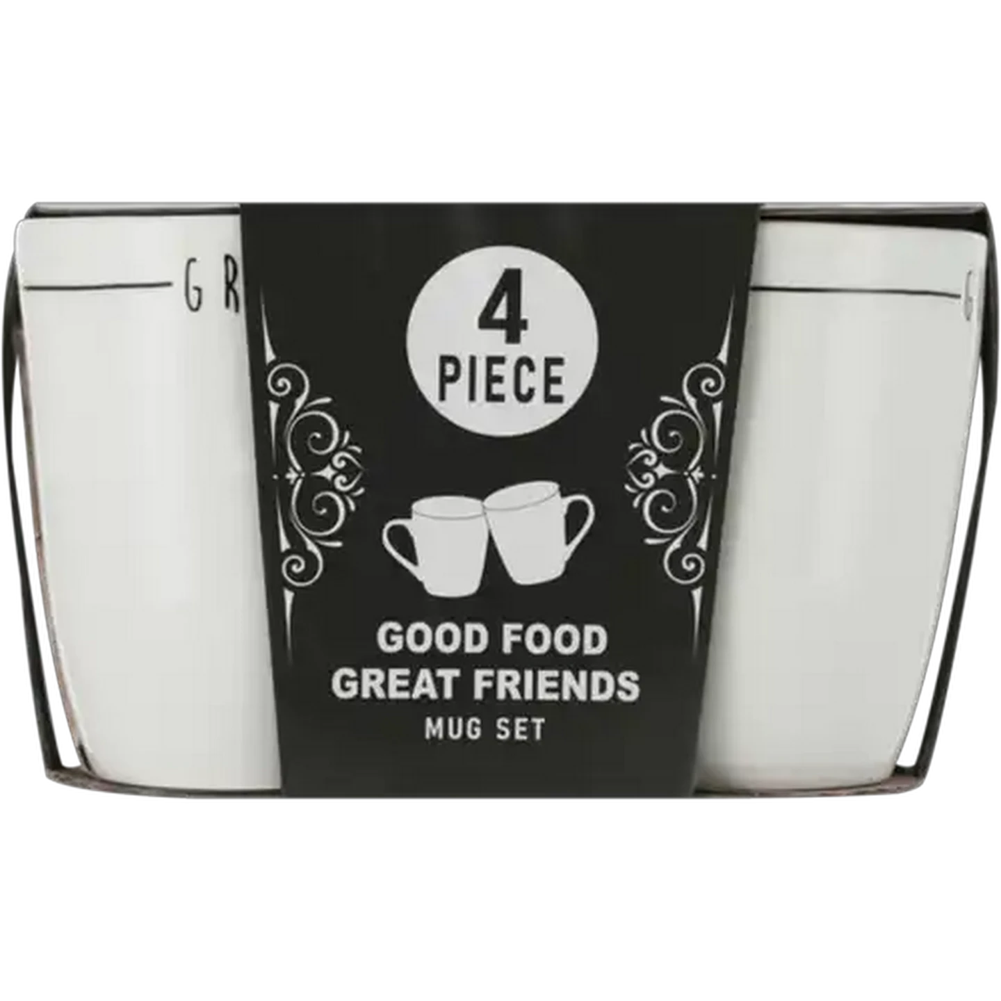 Image of Good Food Great Friends Mug Set 4-Pack