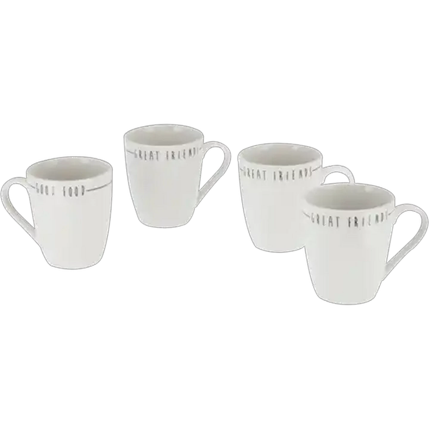 Image of Good Food Great Friends Mug Set 4-Pack