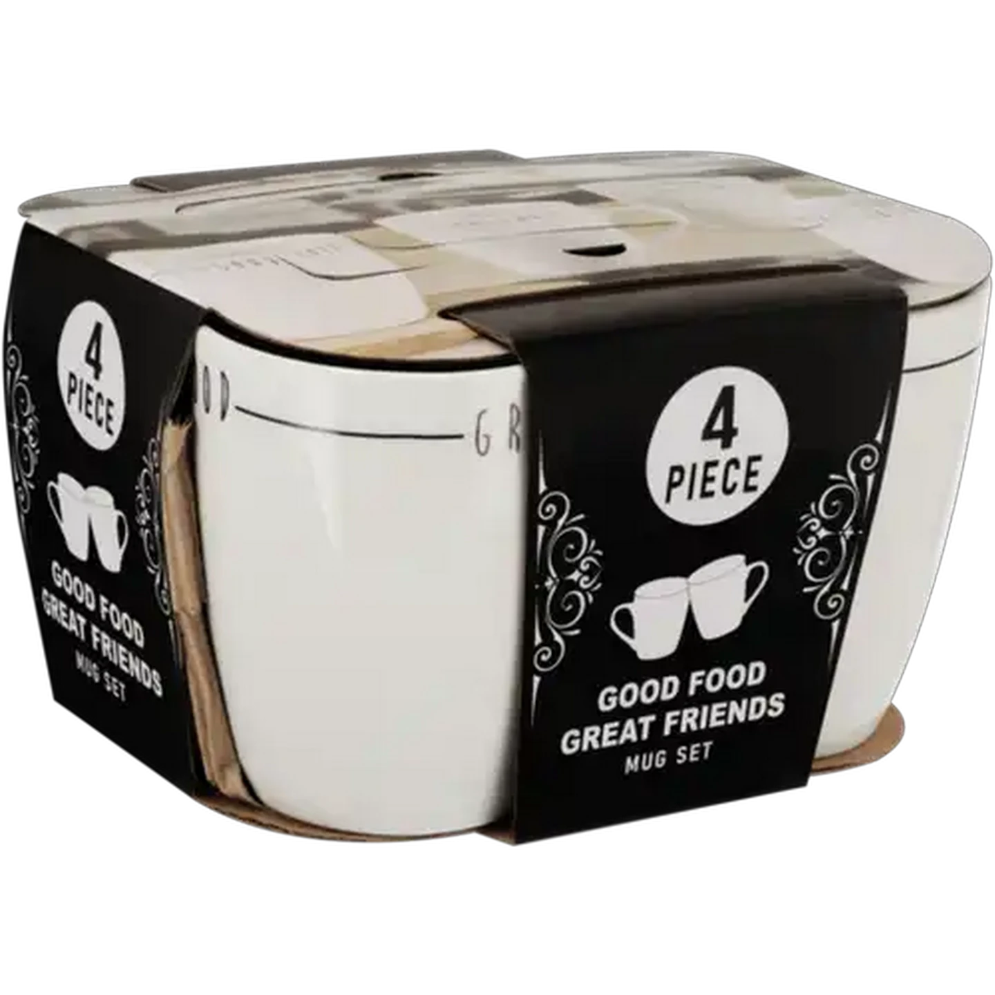 Image of Good Food Great Friends Mug Set 4-Pack