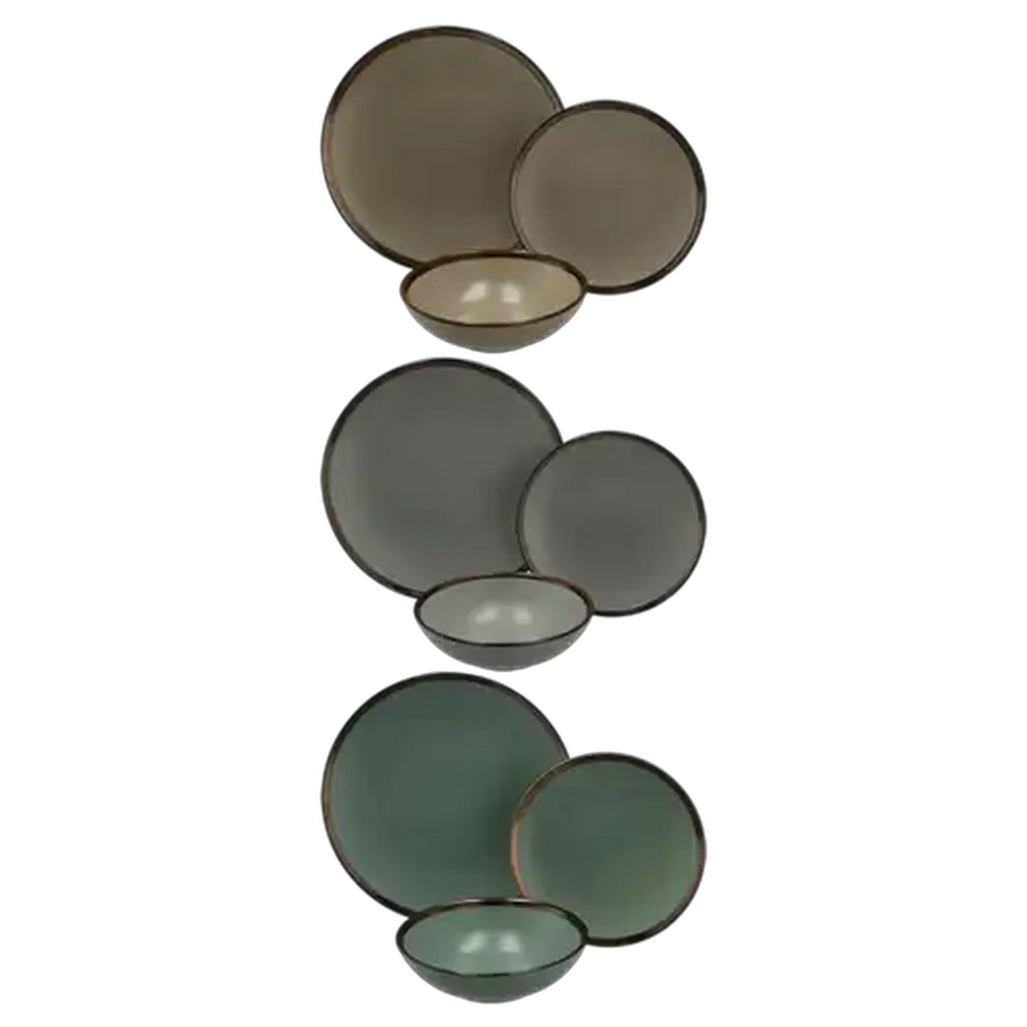 Image of Delight Gold Dinner Set 12 Piece (Colour May Vary)