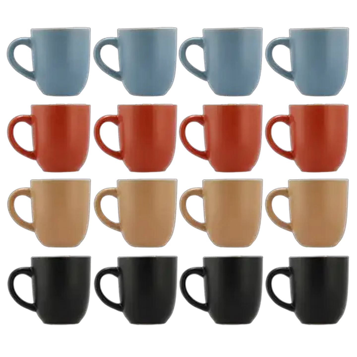 Image of Vibrance Coffee Mug 450ml 4 Pack (Colour May Vary)
