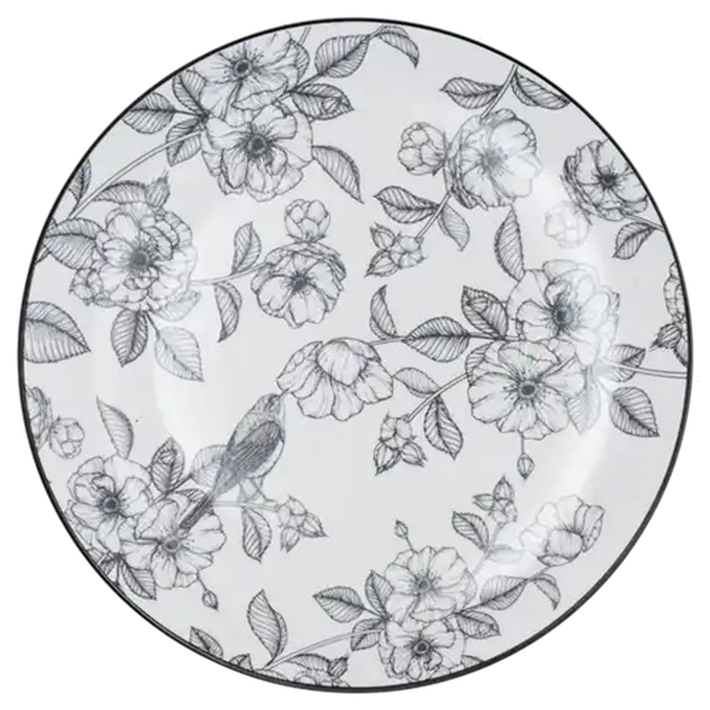 Image of Floral Matt Dinner Plate 26.7cm