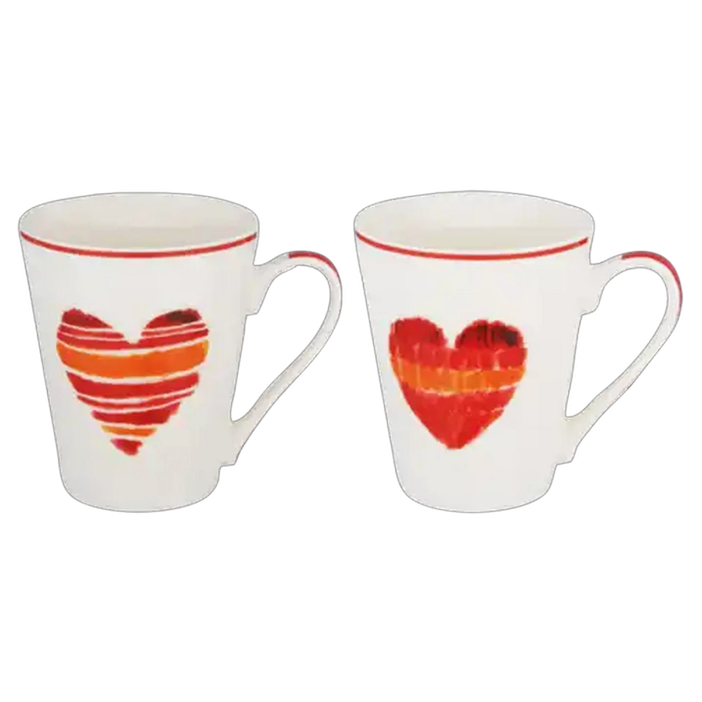 Image of Rimmed Heart Coffee Mug (Design May Vary)