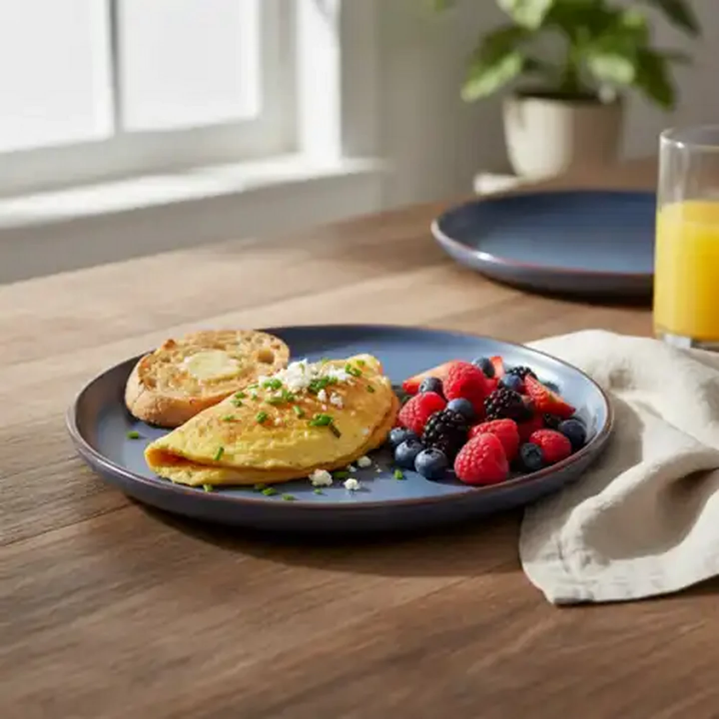 Image of Serenity Blue Side Plate 21cm