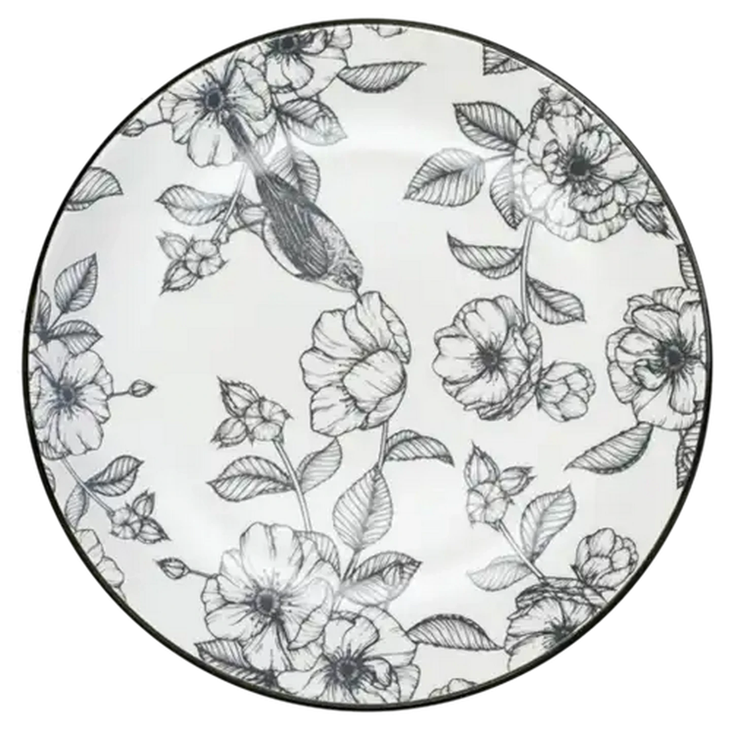 Image of Floral Matt Side Plate 20cm