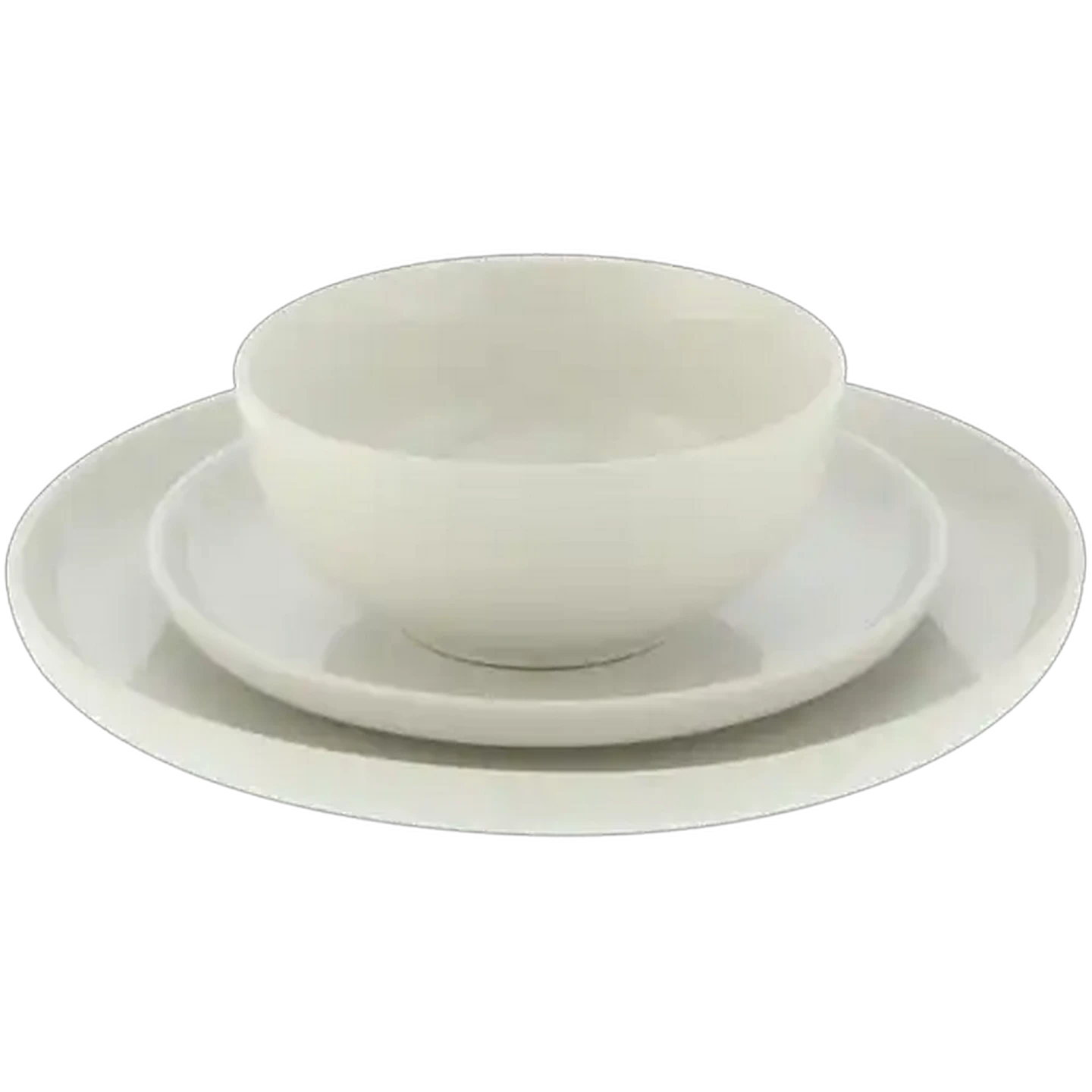 Image of Curvy White Dinner Set 12-Piece