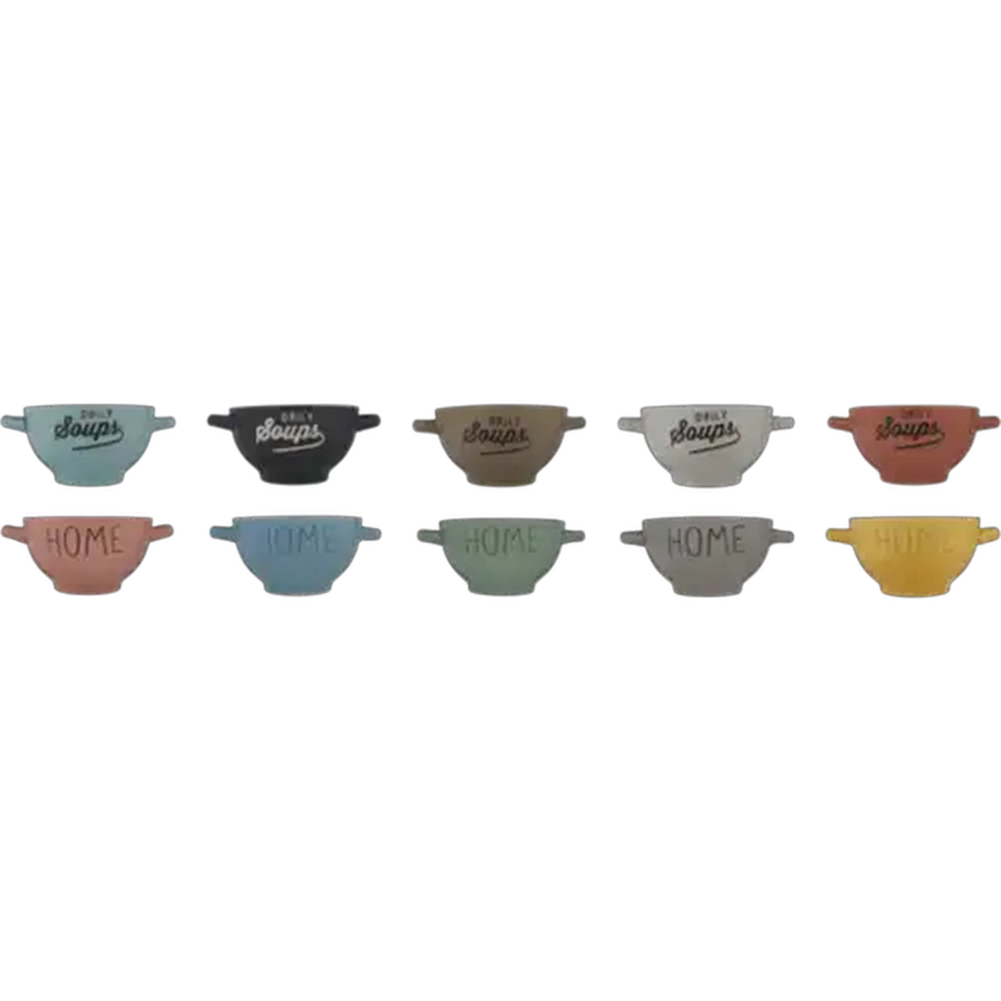 Image of Printed Soup Bowl 14cm (Colour May Vary)
