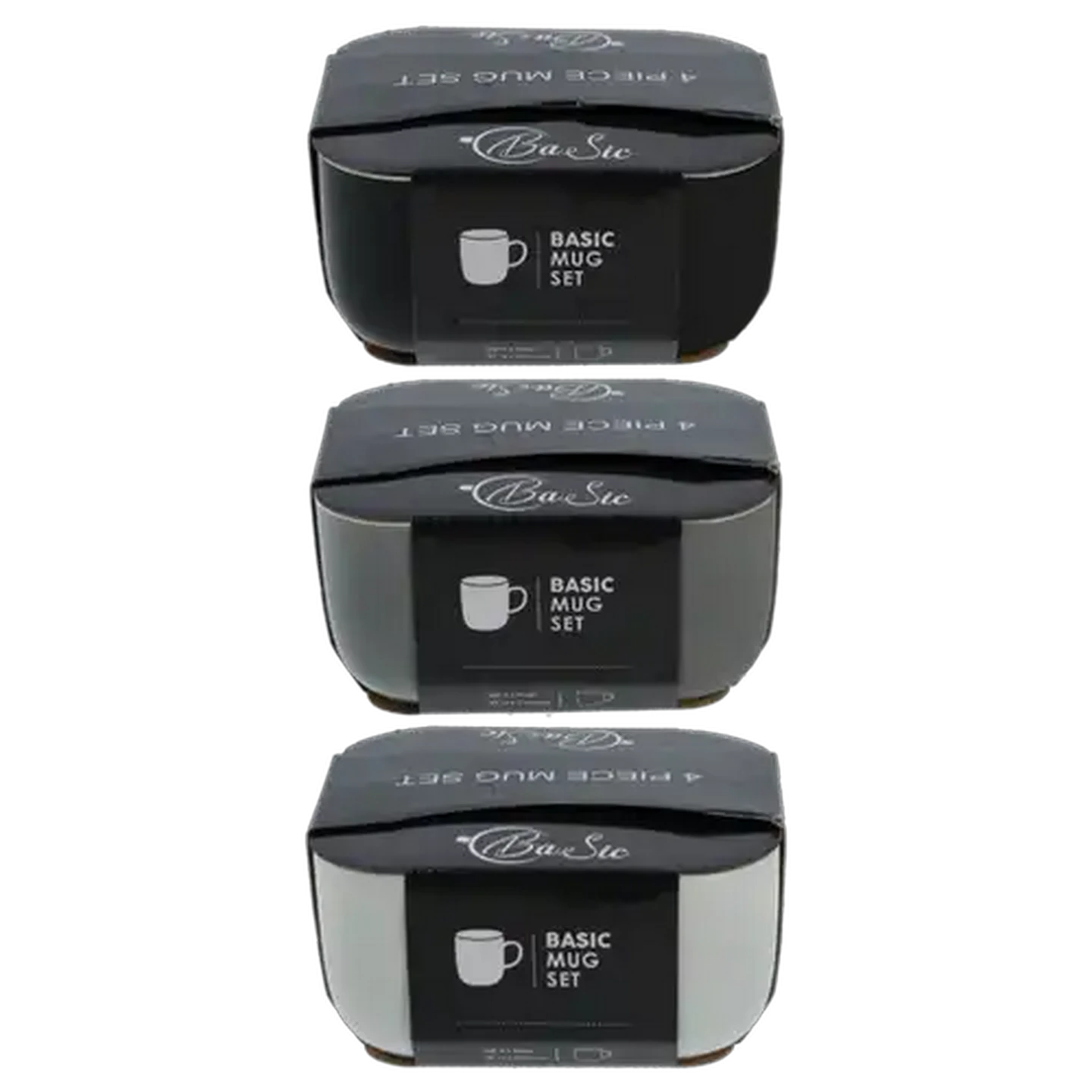 Image of Basic Coffee Mug 370ml 4-Pack (Colour May Vary)
