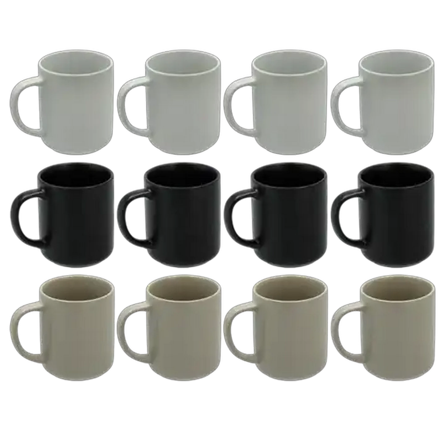 Image of Simple Style Coffee Mugs 4-Pack 370ml (Colour May Vary)