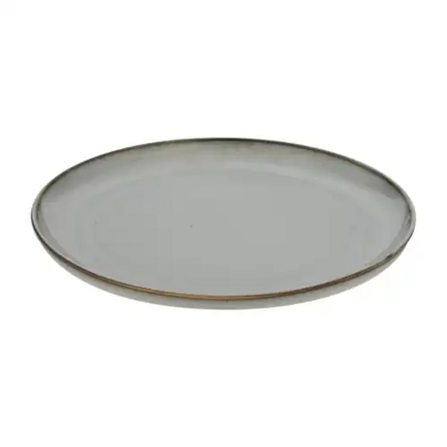 Image of Grey Ceramic Dinner Plate 24cm