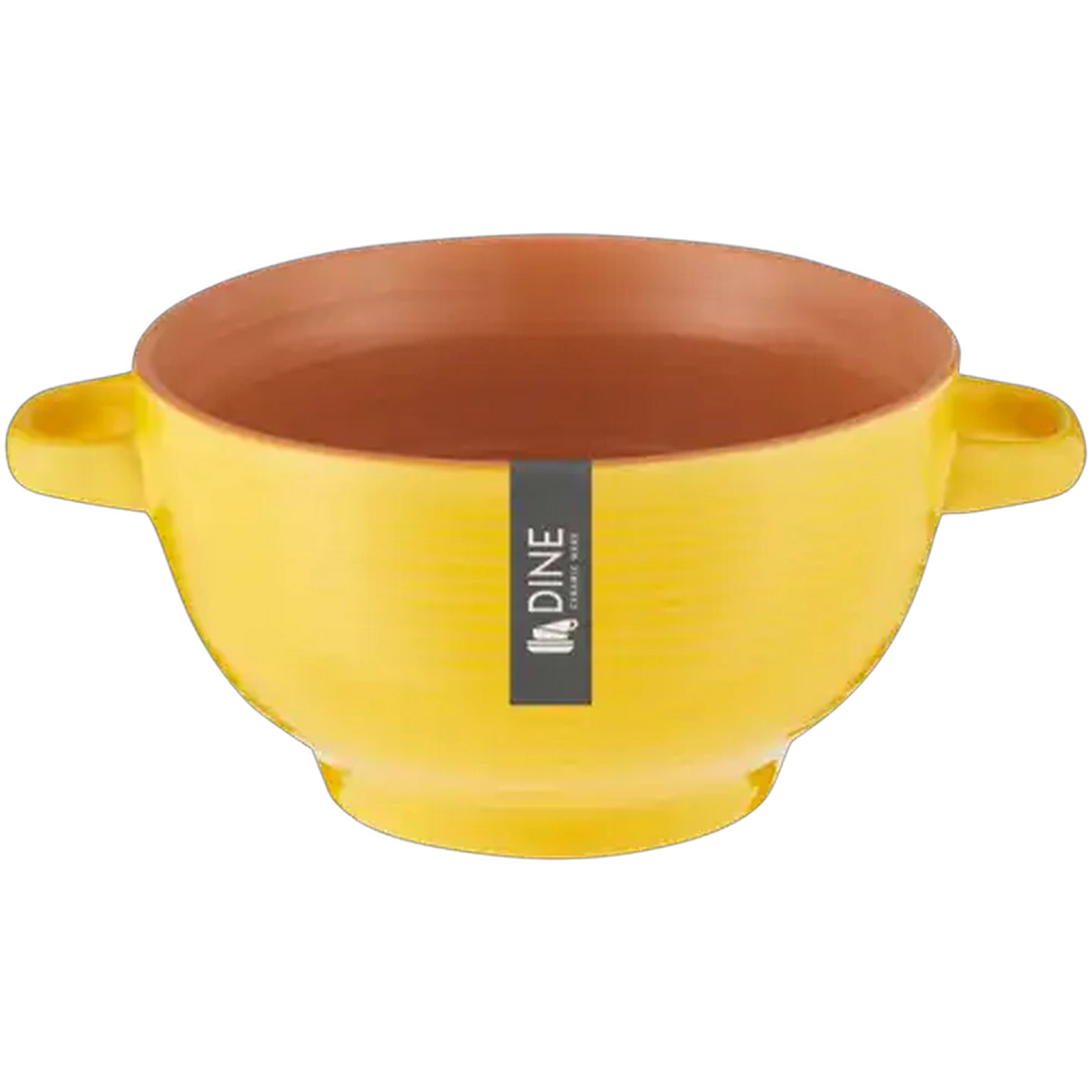 Image of Dine Ceramic Ware Mustard Tuscany Soup Bowl 14.2cm