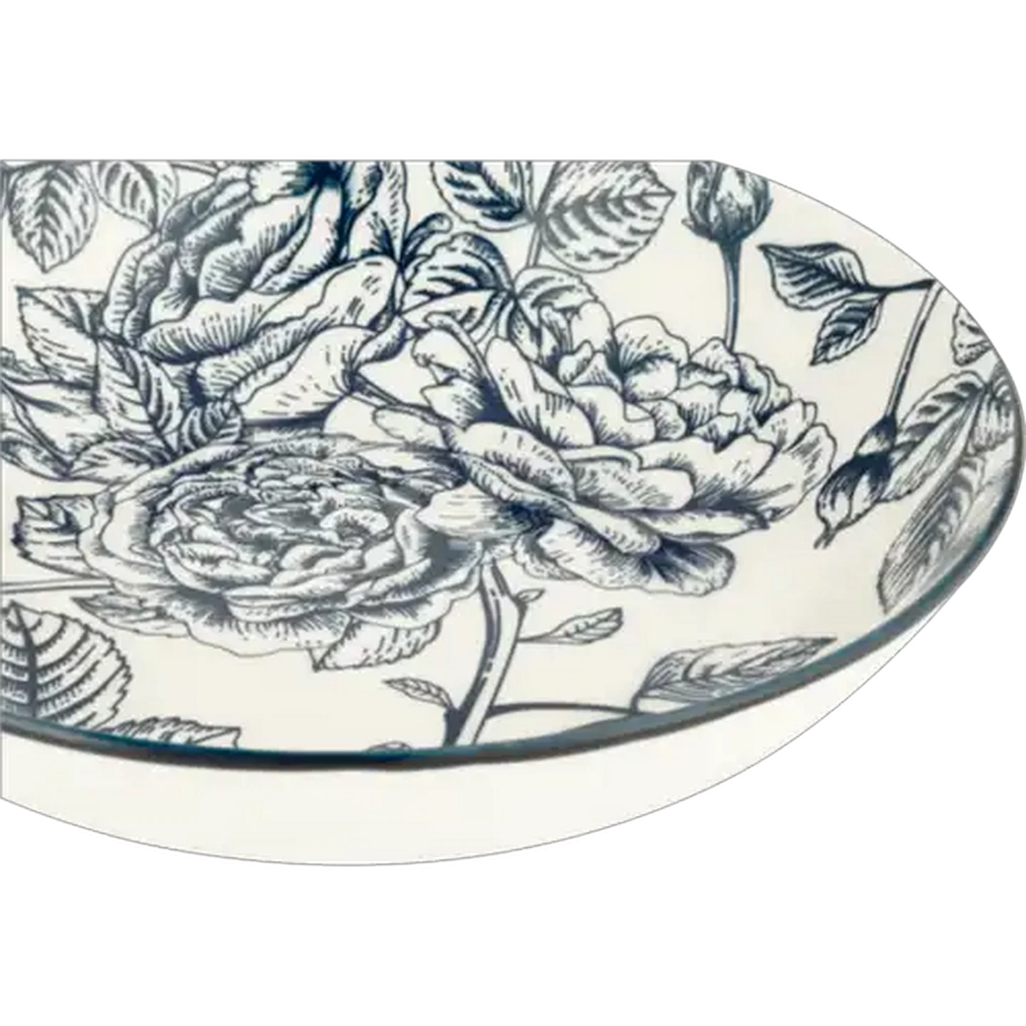 Image of Blue Rose Bowl 20.3cm