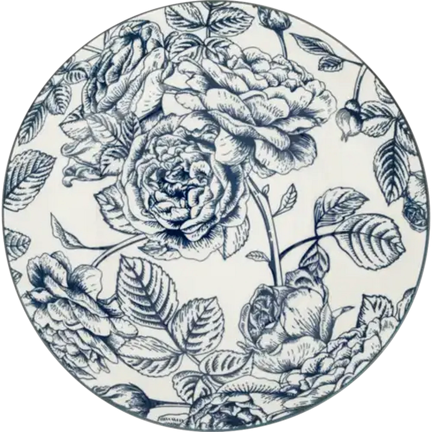 Image of Blue Rose Bowl 20.3cm