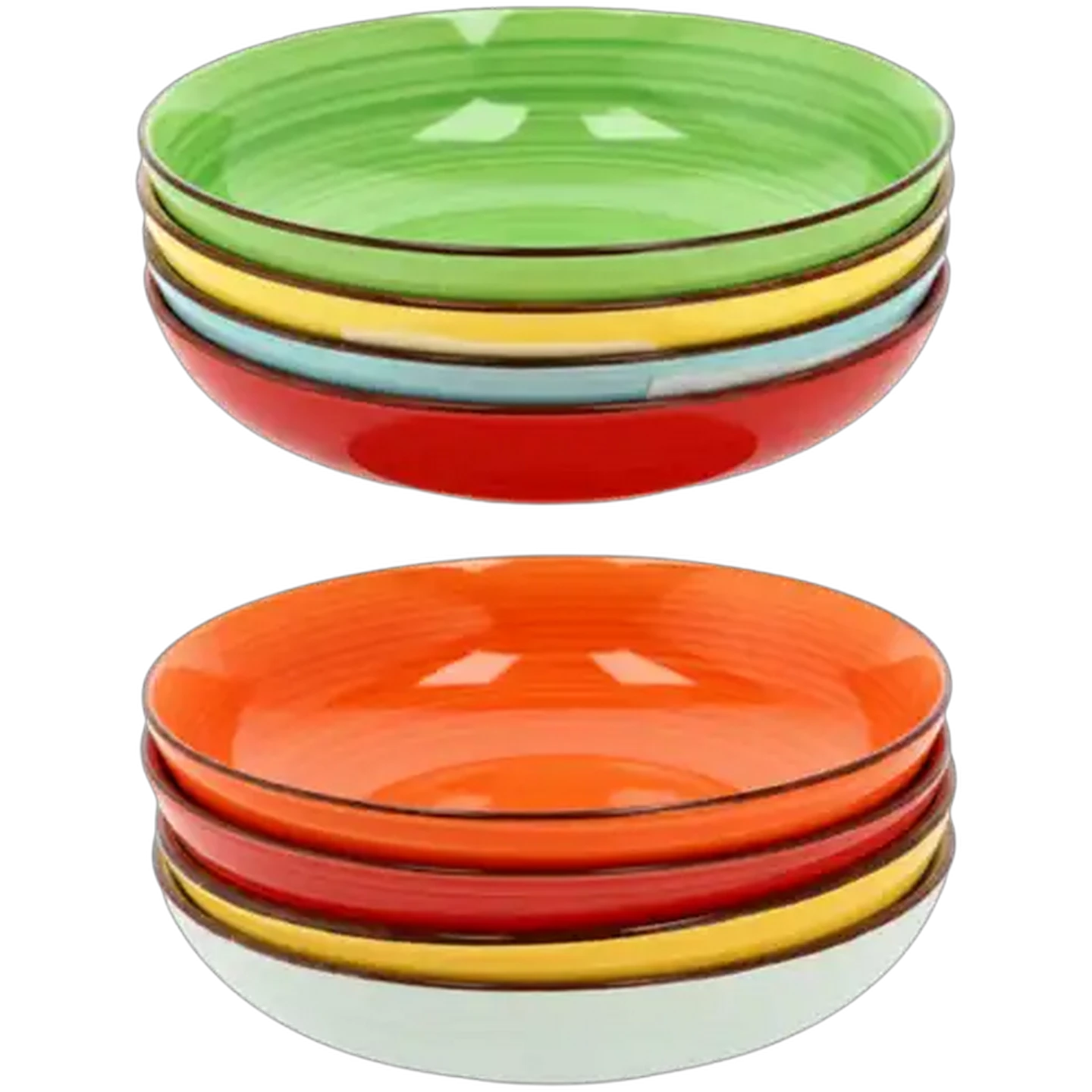 Image of Kaleidoscope Bowls  24.2cm 4-Piece (Colour May Vary)