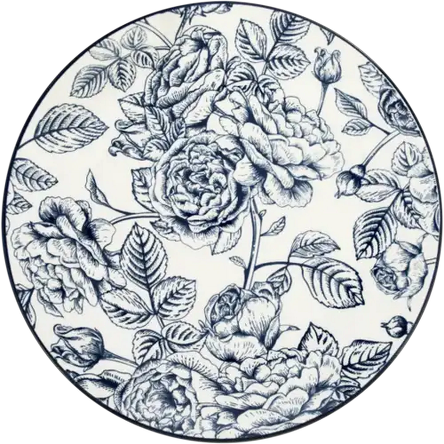 Image of Blue Rose Dinner Plate 26.7cm