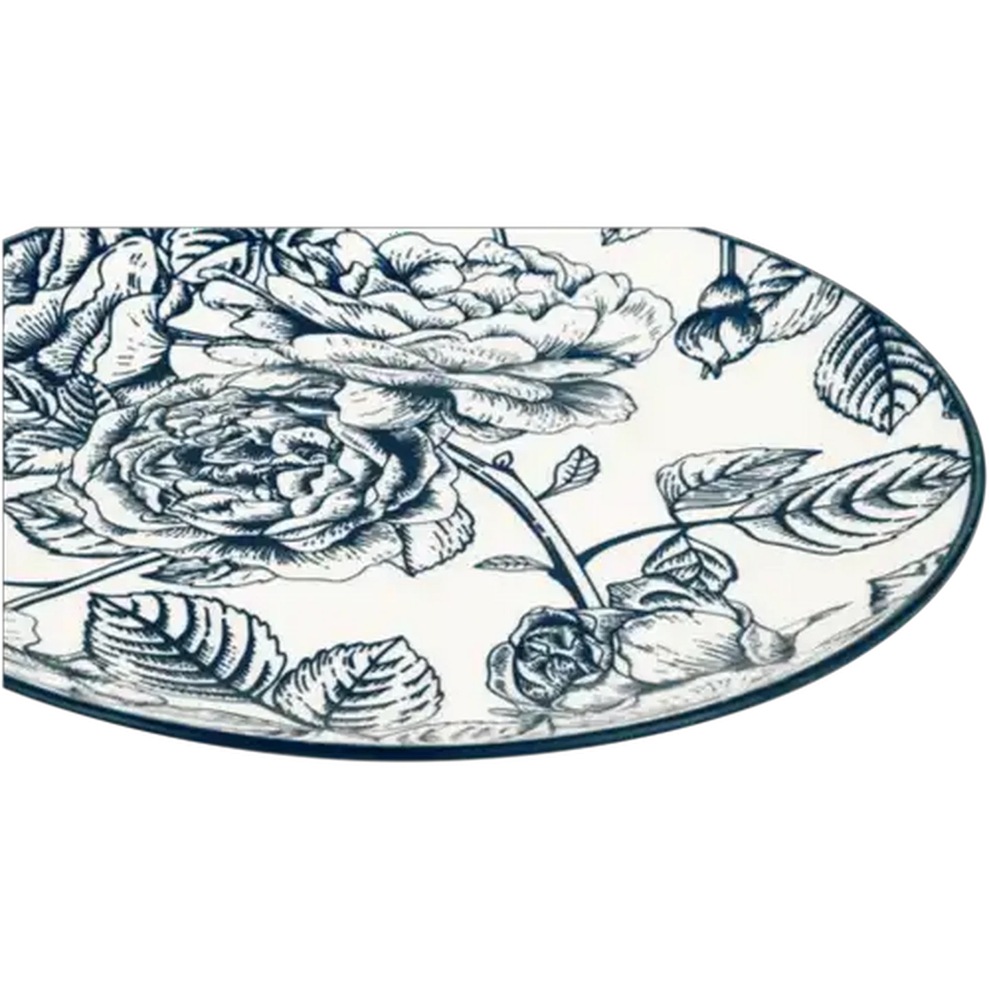 Image of Blue Rose Side Plate 19cm