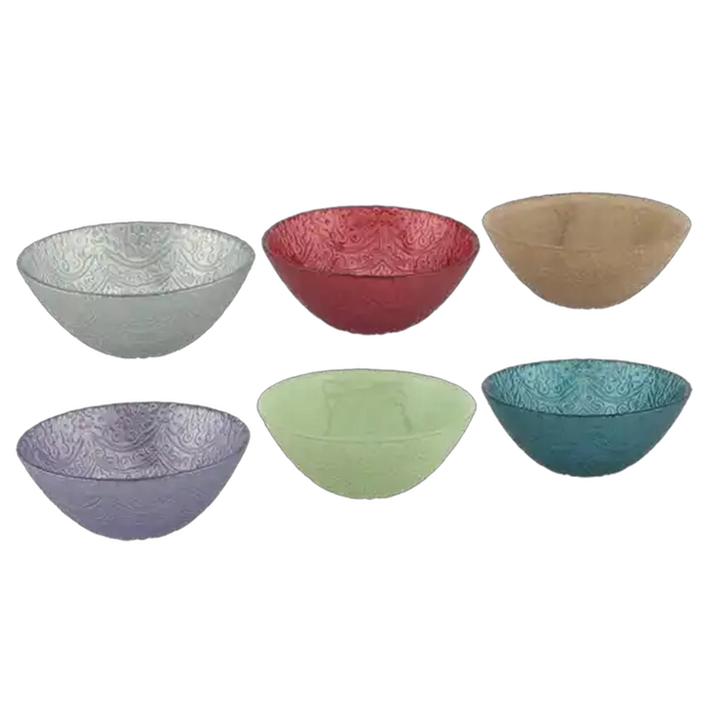 Image of ArdaCam Sehrrazad Small Glass Bowl Loose 11cm (Colour May Vary)