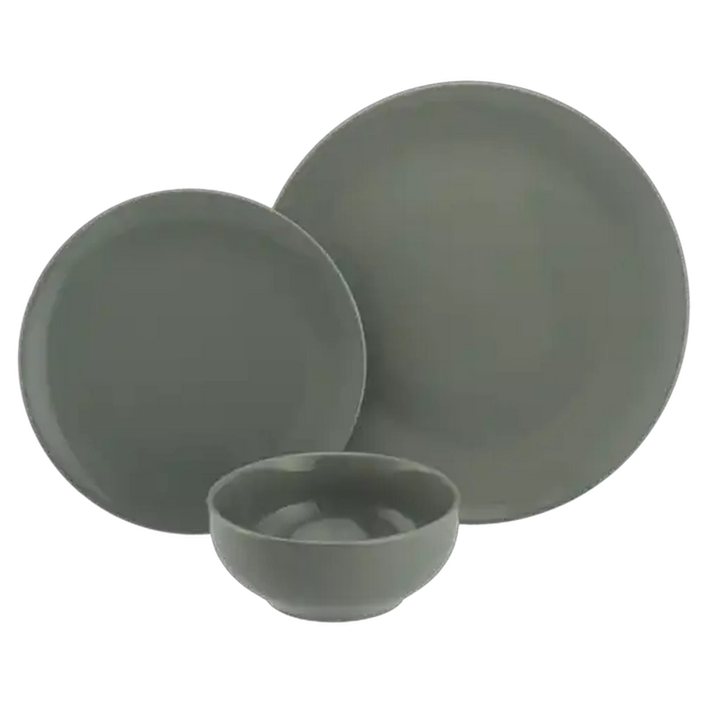 Image of Solid Basic Dinner Set 12 Piece (Colour May Vary)