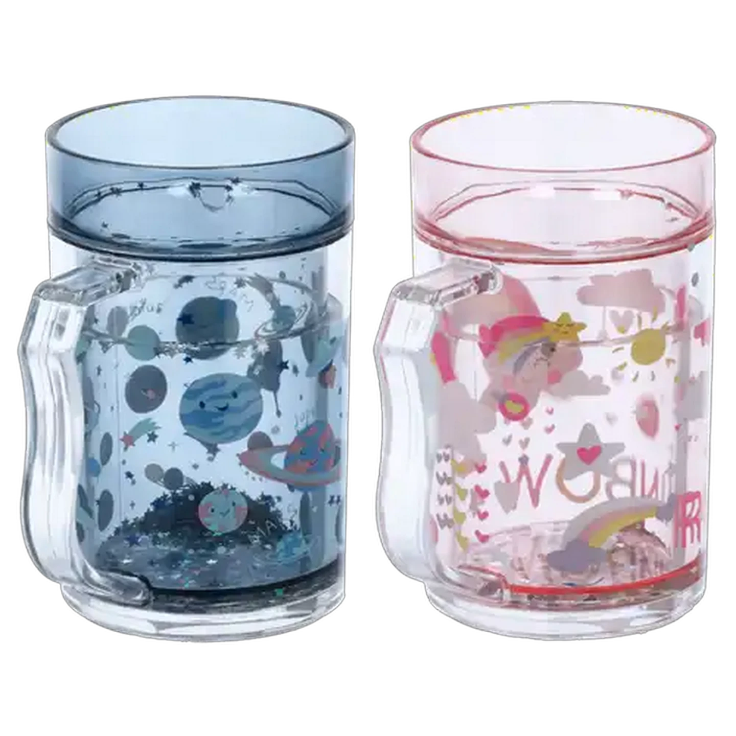 Image of Rainbow Space Glitter Mug 230ml (Design May Vary)