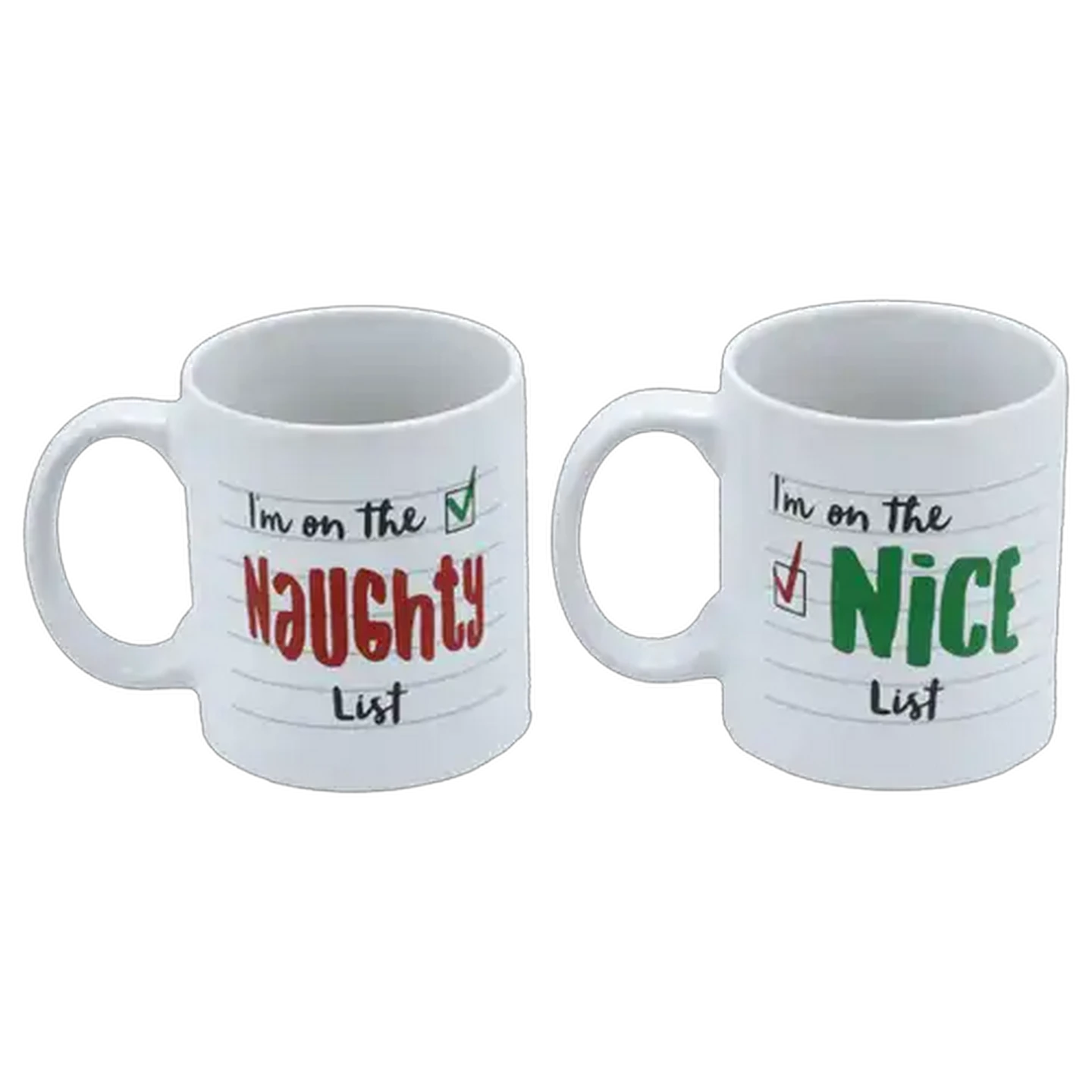 Image of Naughty or Nice Coffee Mug 360ml (Type May Vary)