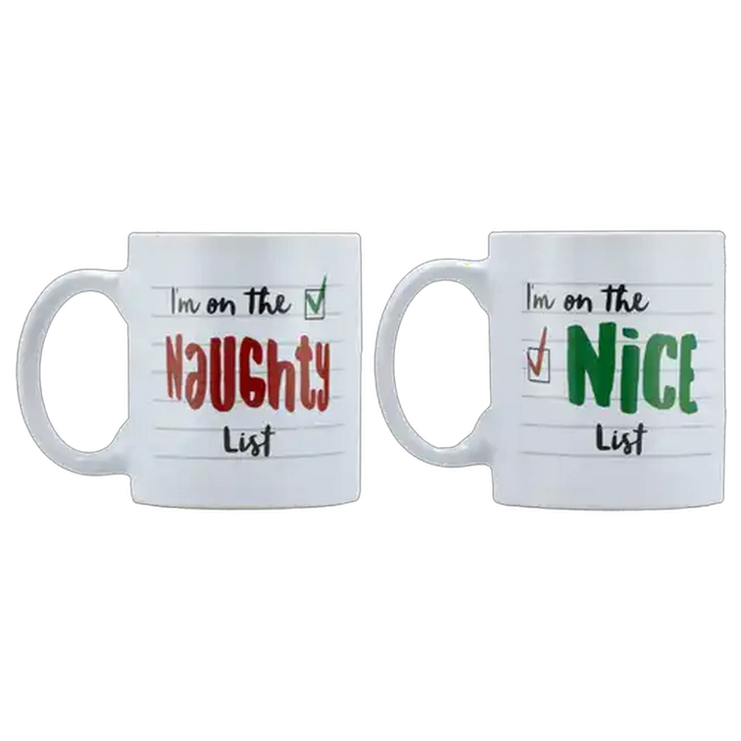 Image of Naughty or Nice Coffee Mug 360ml (Type May Vary)