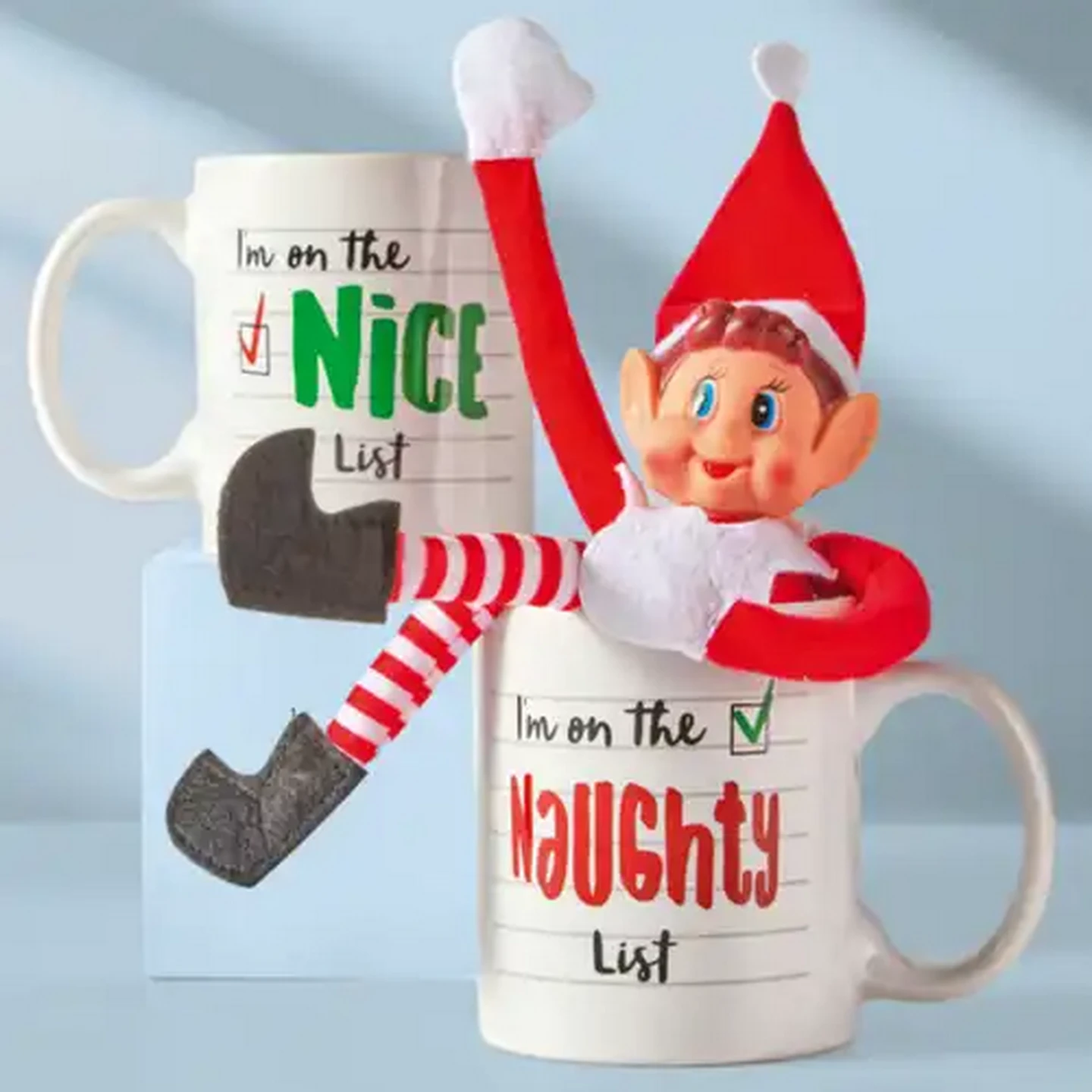 Image of Naughty or Nice Coffee Mug 360ml (Type May Vary)