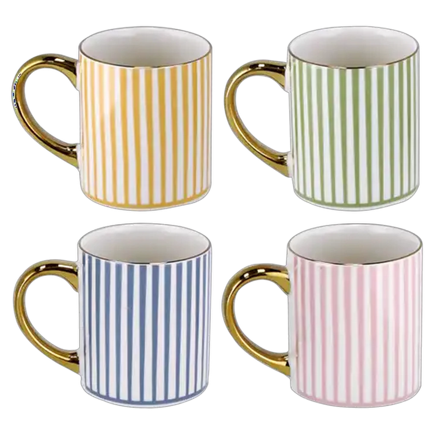 Image of Alice Coffee Mug 4 Piece (Colour May Vary)
