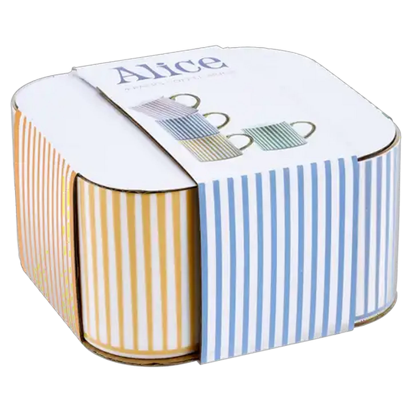 Image of Alice Coffee Mug 4 Piece (Colour May Vary)