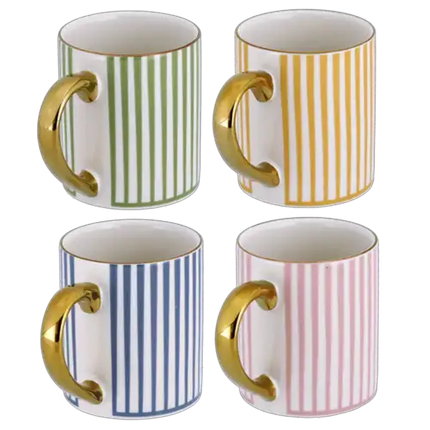 Image of Alice Coffee Mug 4 Piece (Colour May Vary)