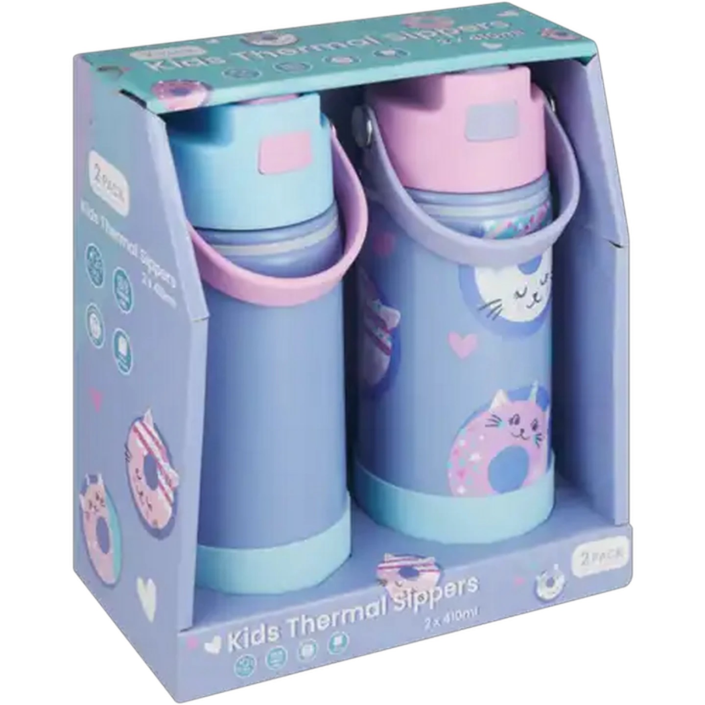 Image of Kids Thermal Sipper Bottle 410ml (Design May Vary)
