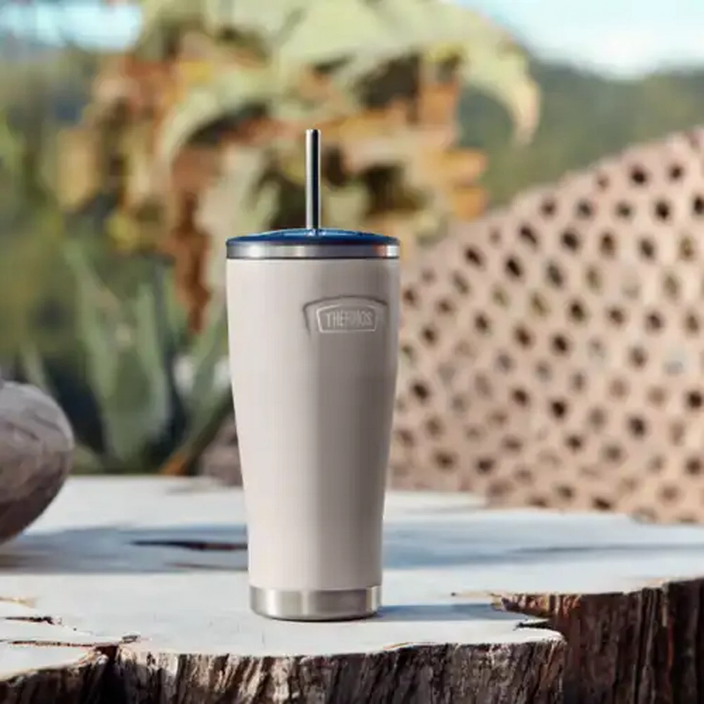 Image of Thermos ICON™ Stainless Steel Vacuum Insulated Tumbler With Stainless Steel Straw 710ml