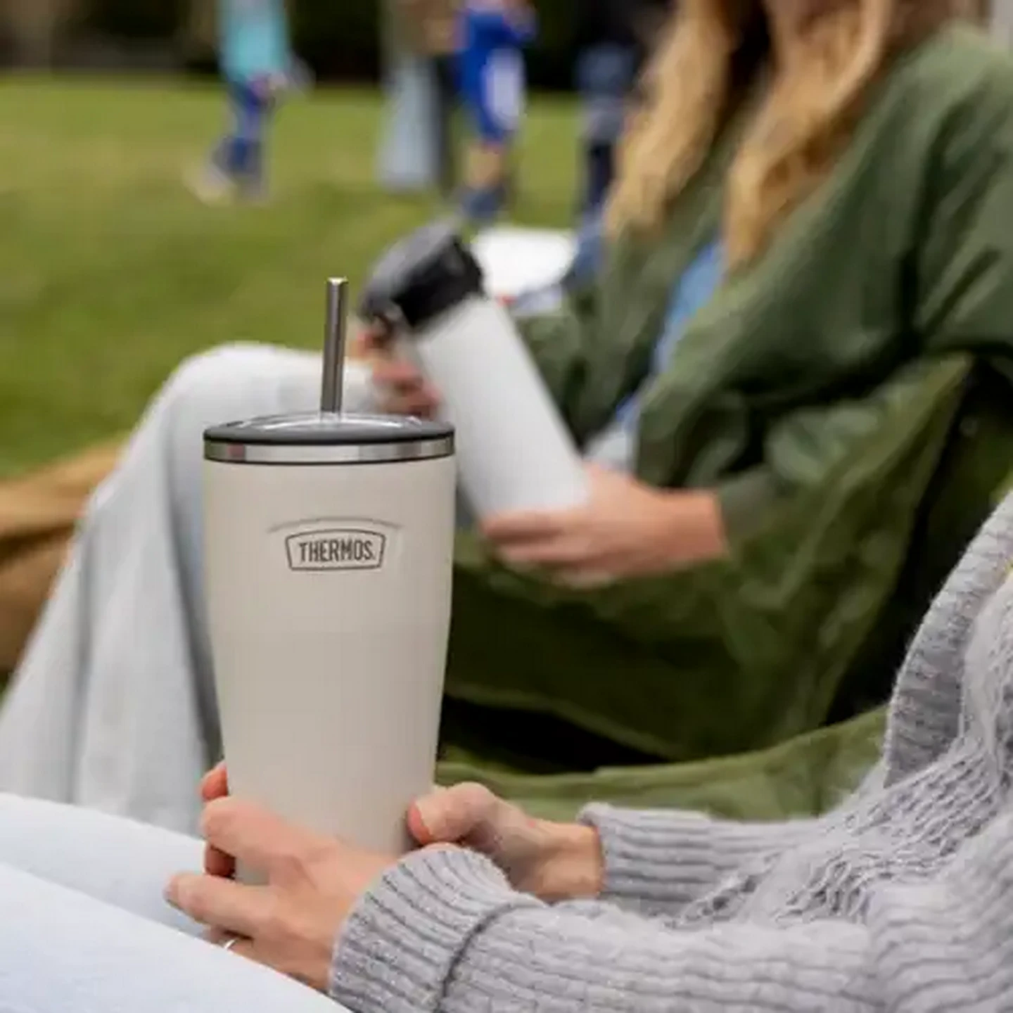 Image of Thermos ICON™ Stainless Steel Vacuum Insulated Tumbler With Stainless Steel Straw 710ml