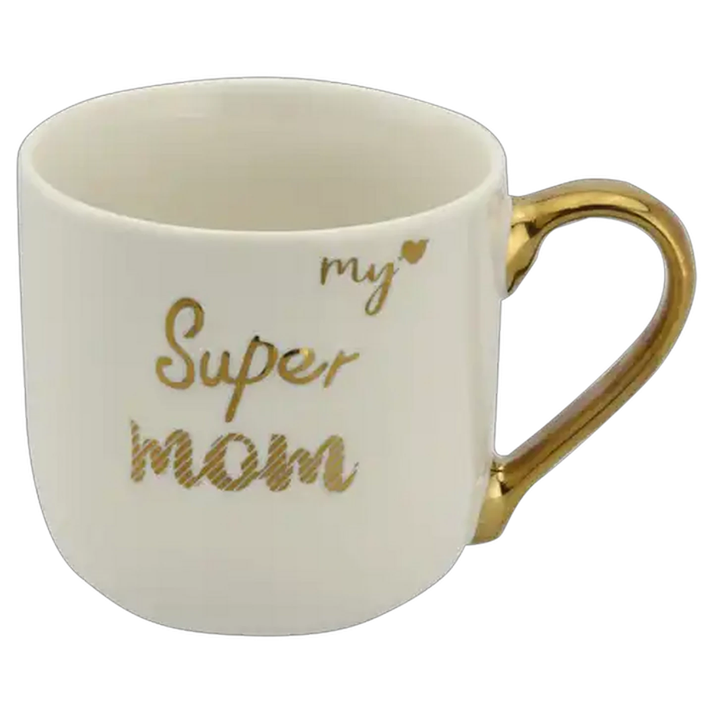 Image of My Super Mom Gold & White Coffee Mug 430ml (Design May Vary)