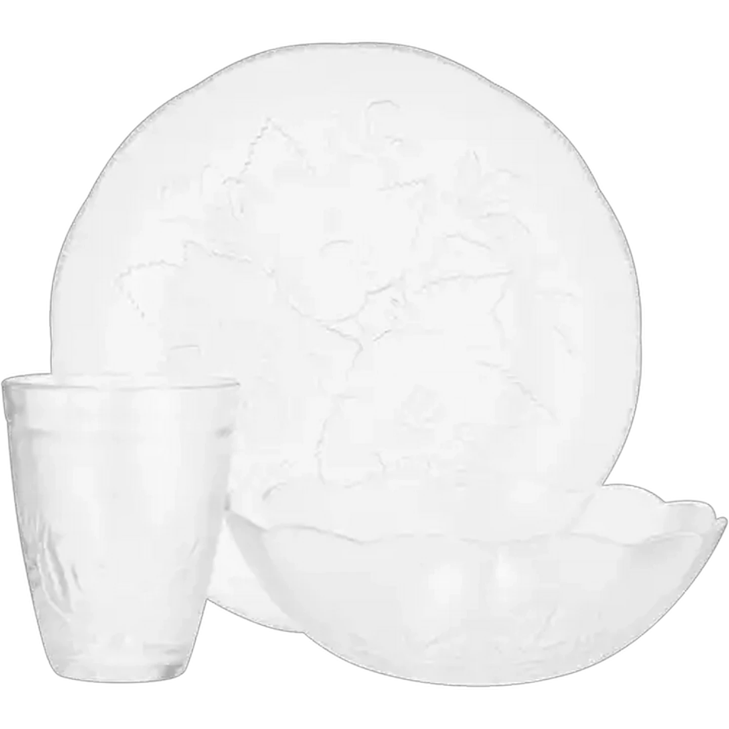 Image of KIM Glass Rosa Dinner Set 12 Piece
