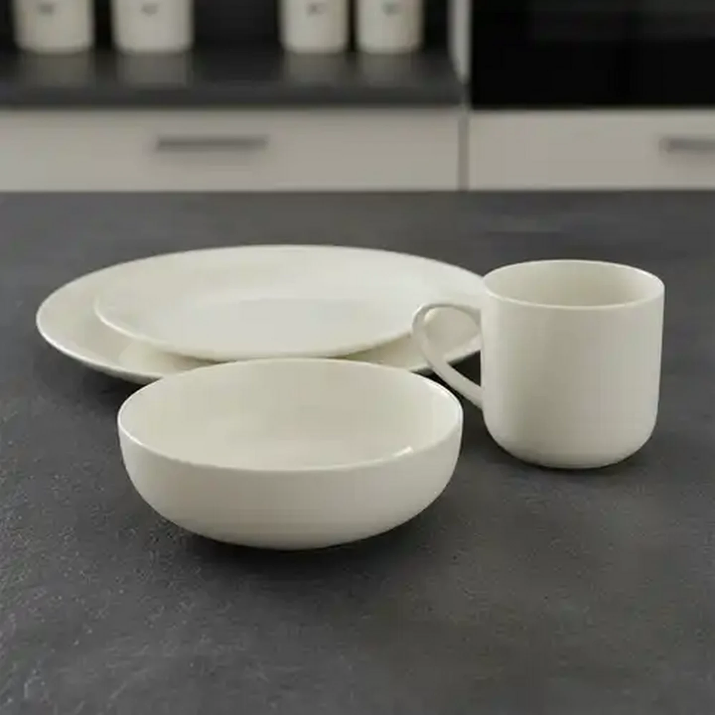 Image of Alpine White Dinner Set 16-Piece