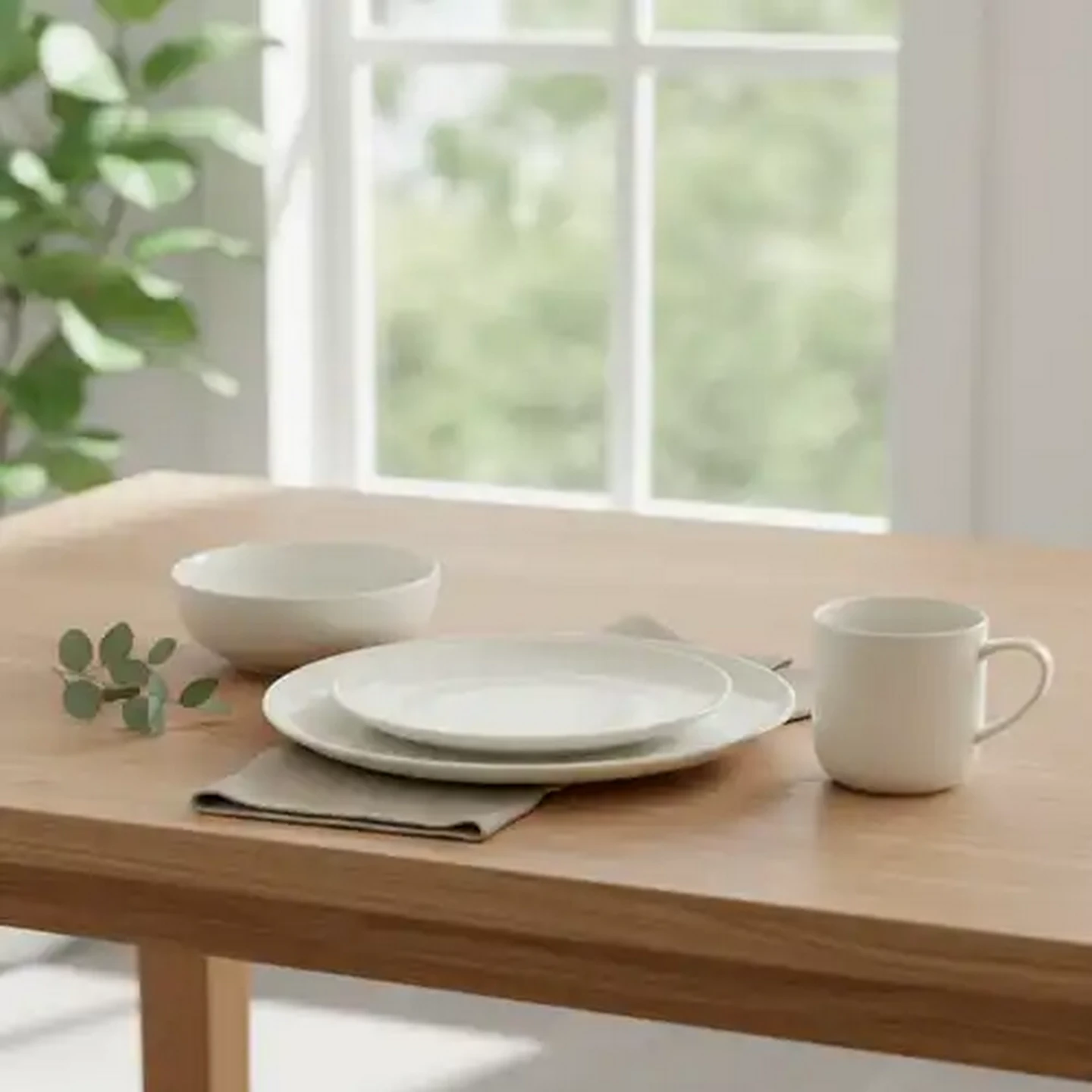 Image of Alpine White Dinner Set 16-Piece