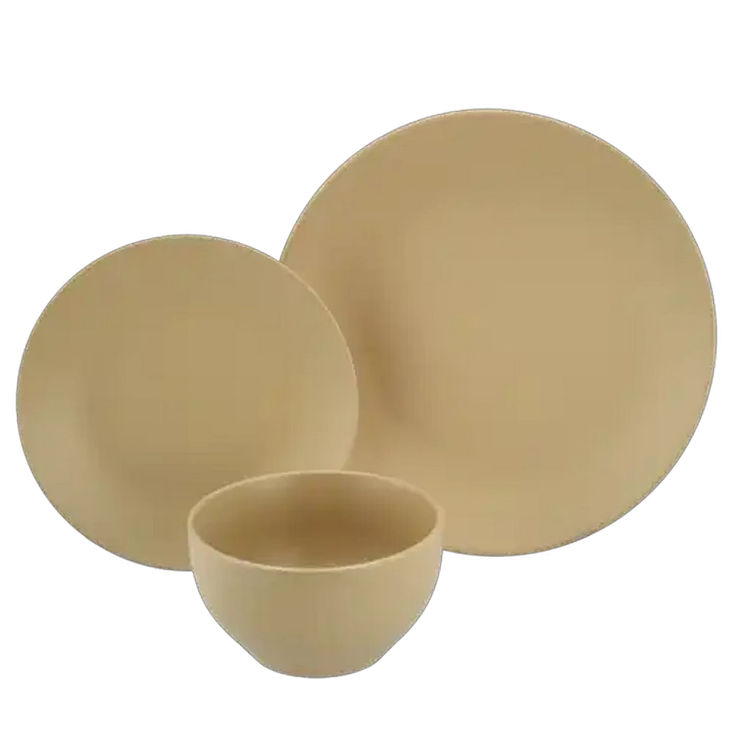 Image of Matt Mustard Stoneware Dinner Set 12-Piece