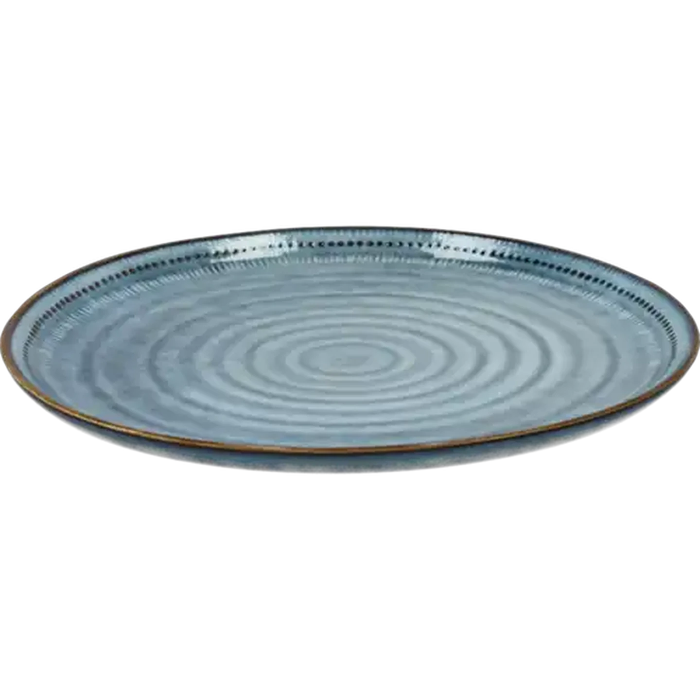 Image of Mykanos Blue Stoneware Dinner Plate 28cm