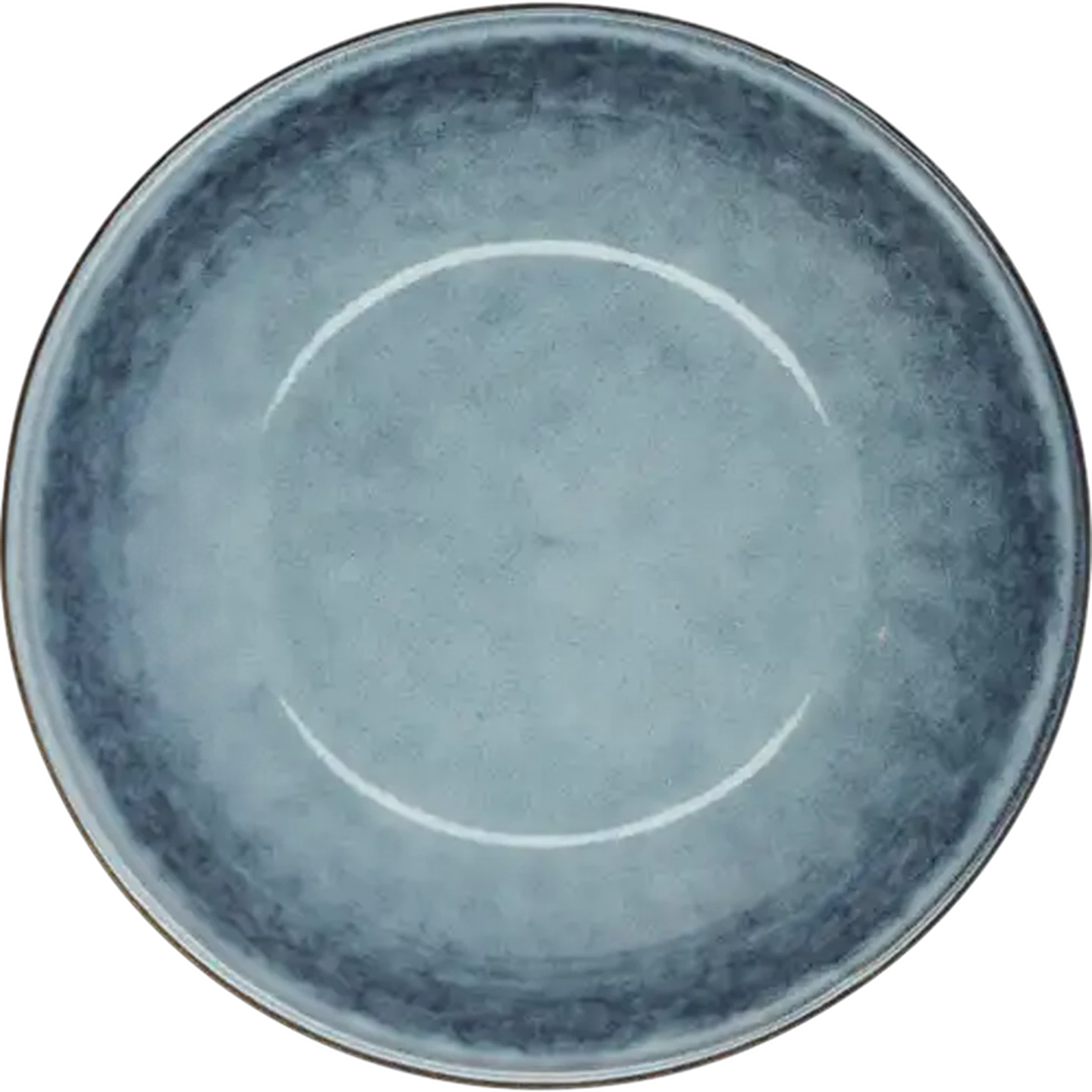 Image of Mykanos Blue Stoneware Bowl 21.5cm