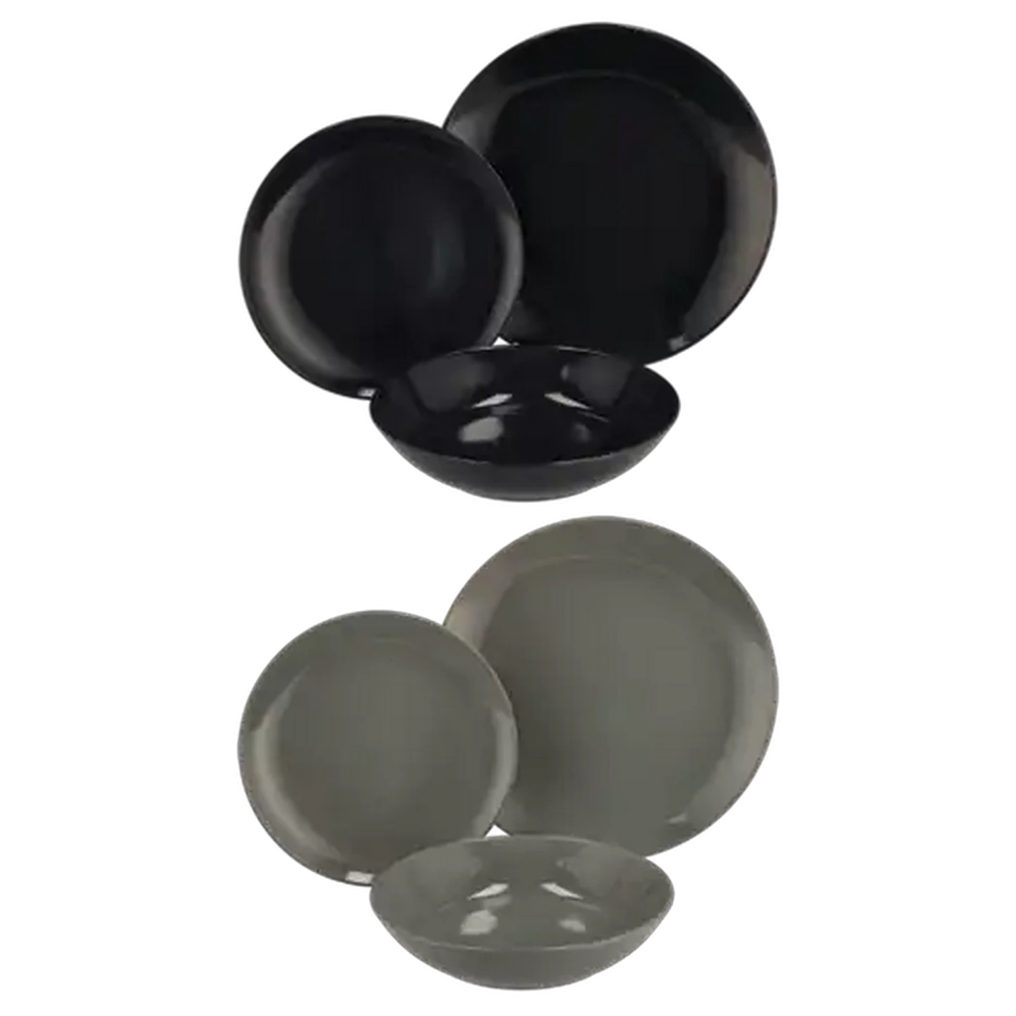 Image of Annecy Stoneware Dinner Set 12-Piece (Colour May Vary)