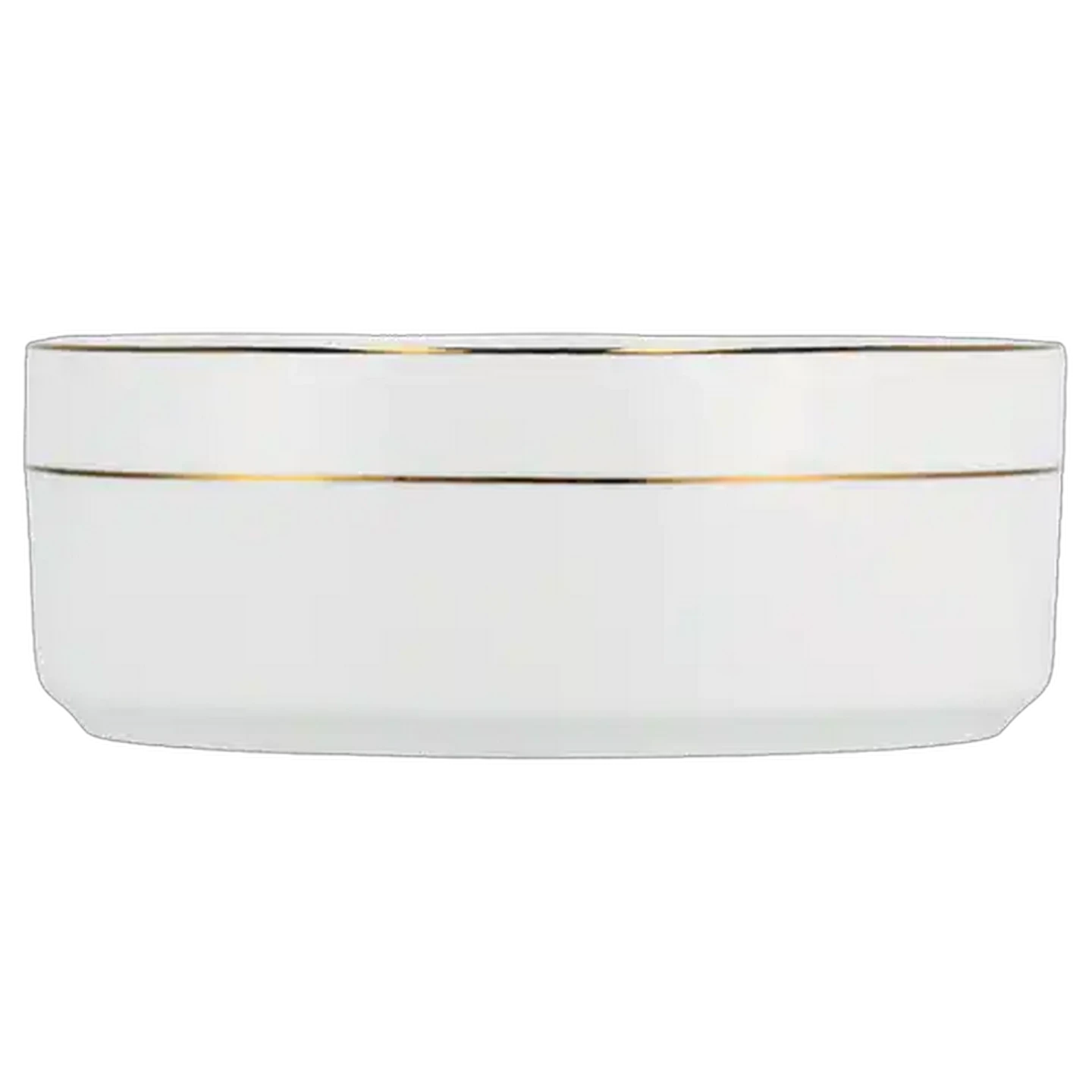 Image of Gold Double Rim Porcelain Bowl 15cm