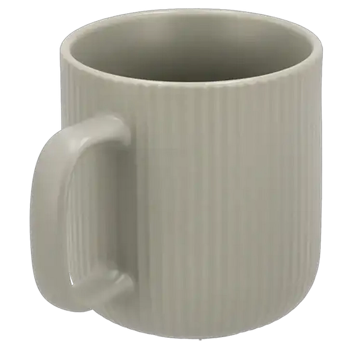 Image of Hamptons Ribbed Stoneware Coffee Mug 380ml (Colour May Vary)
