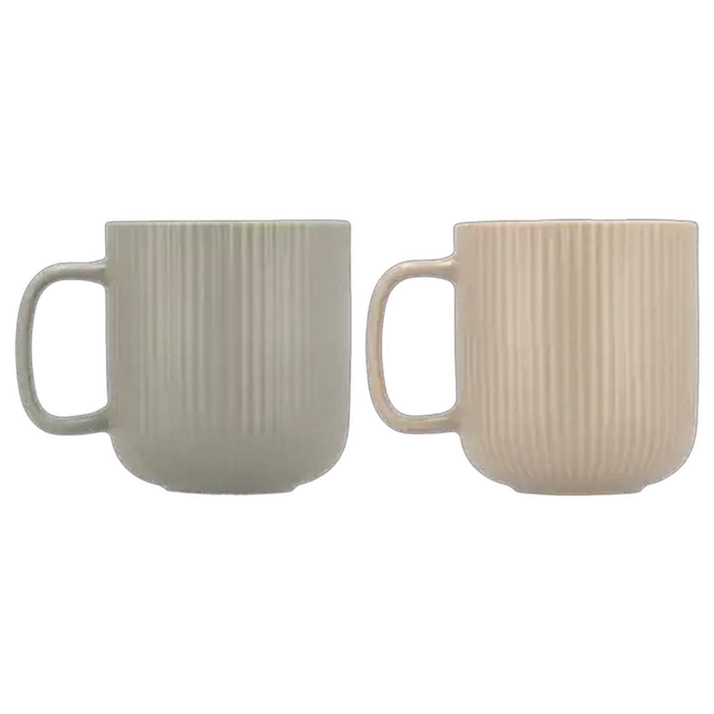 Image of Hamptons Ribbed Stoneware Coffee Mug 380ml (Colour May Vary)