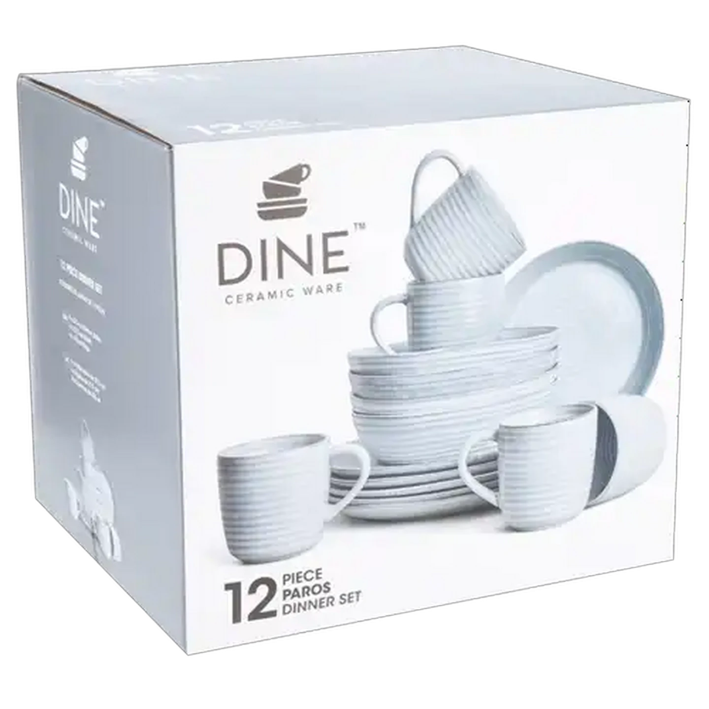 Image of Dine Paros Stoneware Dinner Set 12-Piece