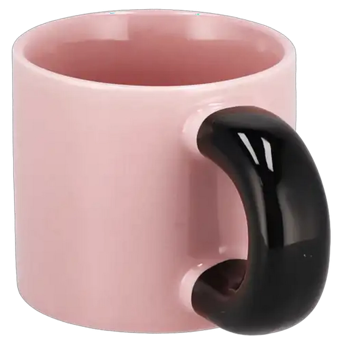 Image of Snug Handle Stoneware Coffee Mug 385ml (Colour May Vary)