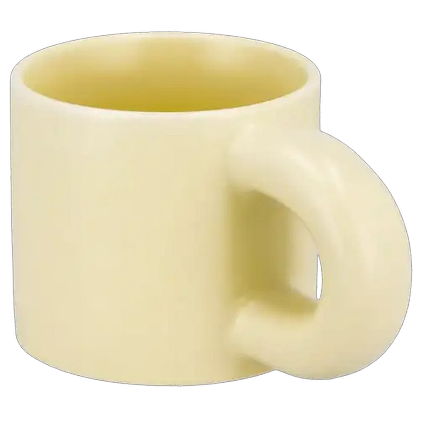 Image of Snug Handle Stoneware Coffee Mug 385ml (Colour May Vary)