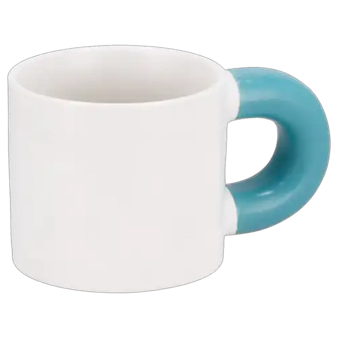 Image of Snug Handle Stoneware Coffee Mug 385ml (Colour May Vary)